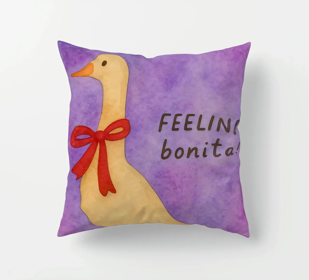 Funny duck feeling bonita decorative cushion by Mirage