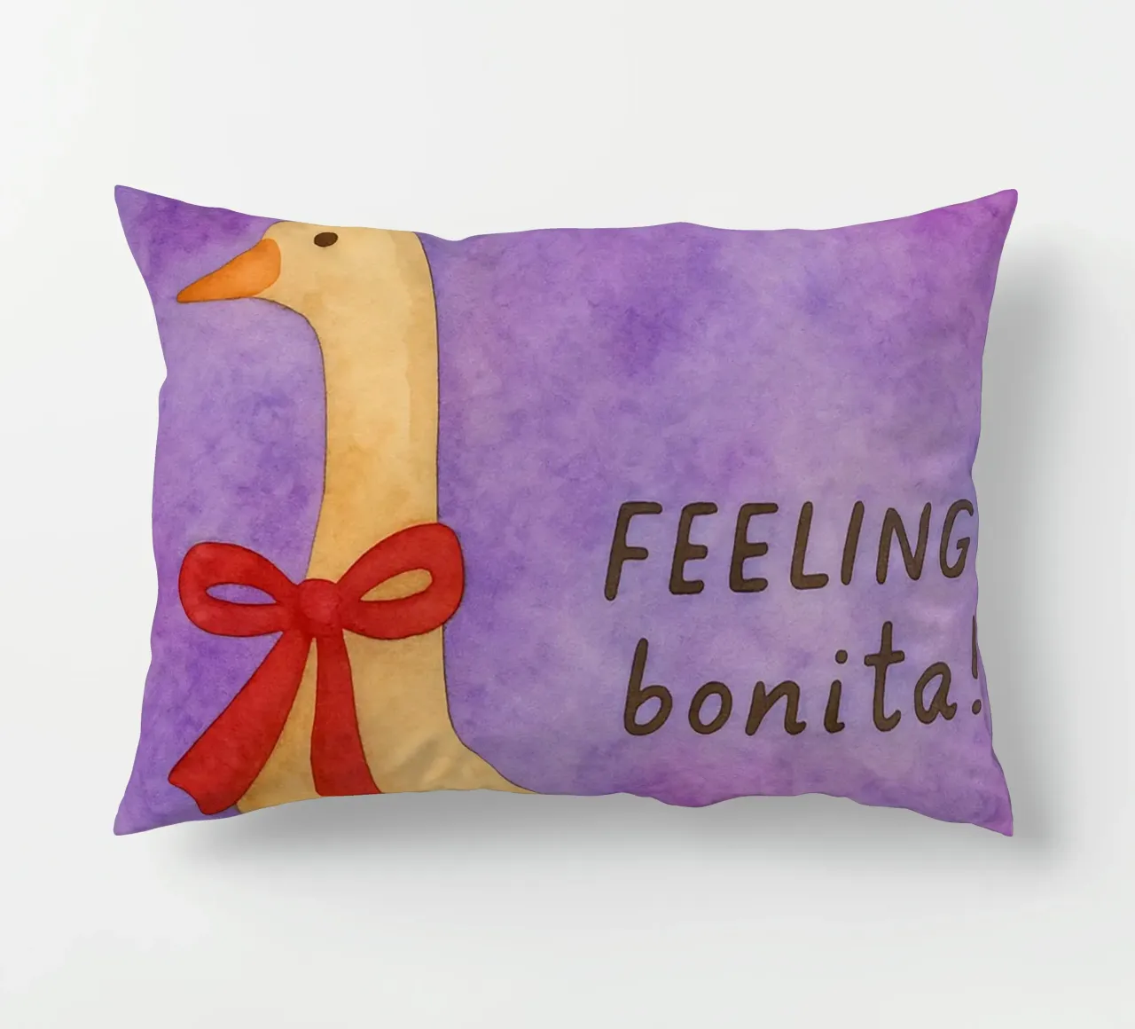 Funny duck feeling bonita decorative cushion by Mirage