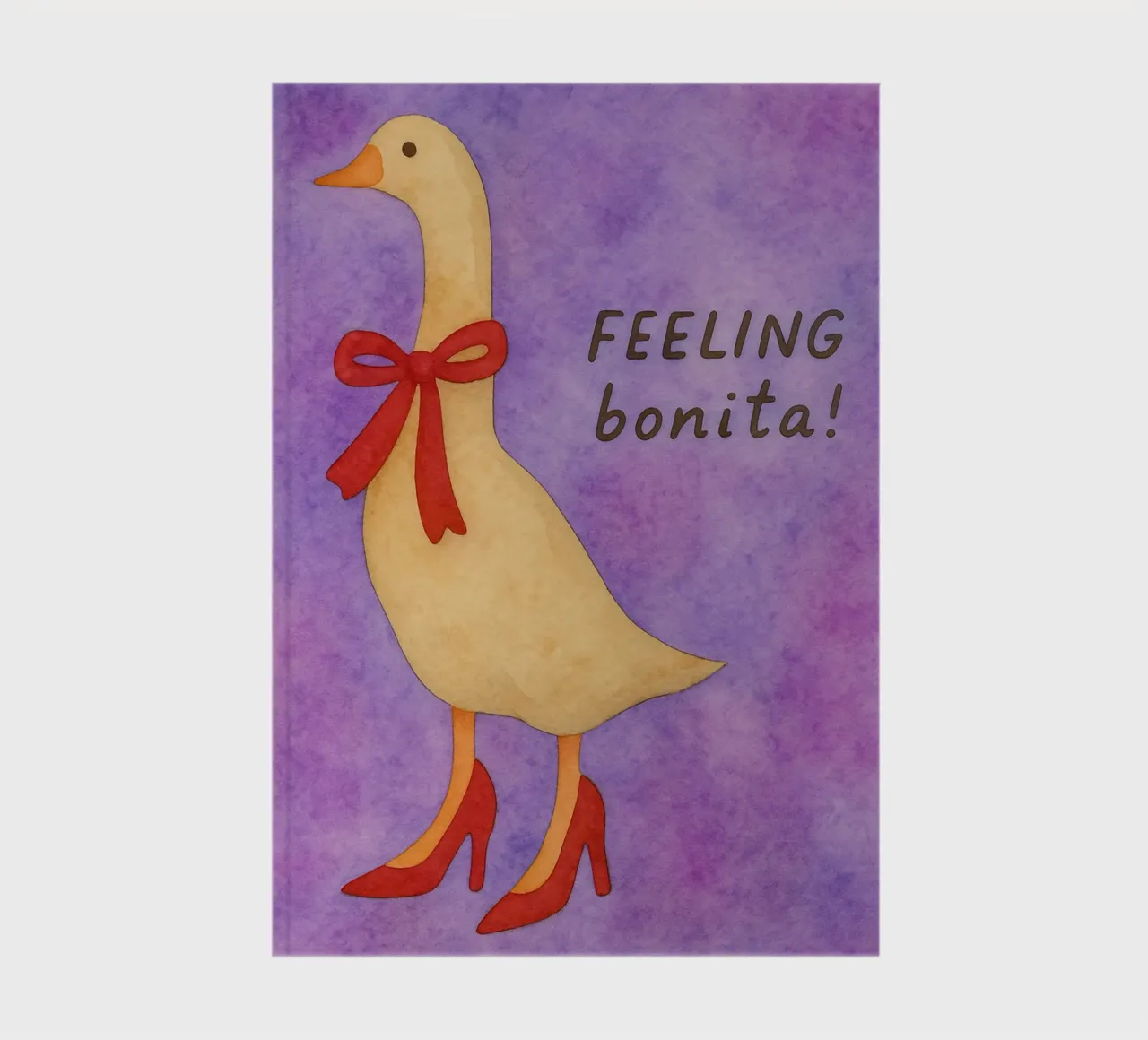 Funny duck feeling bonita notebook by Mirage