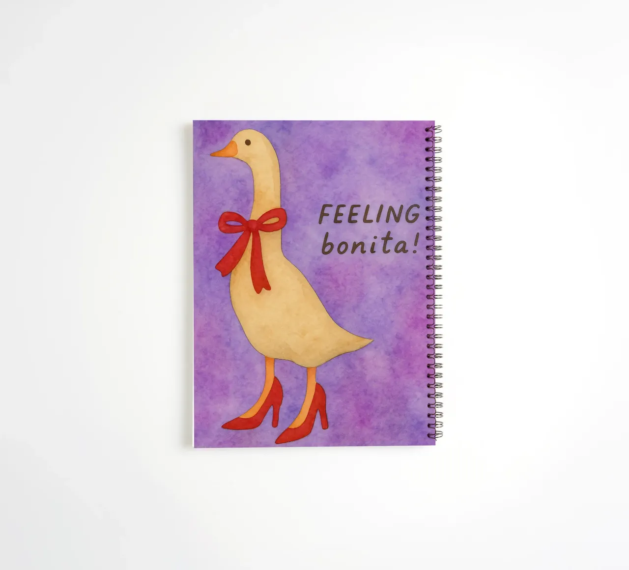 Funny duck feeling bonita spiral notebook by Mirage