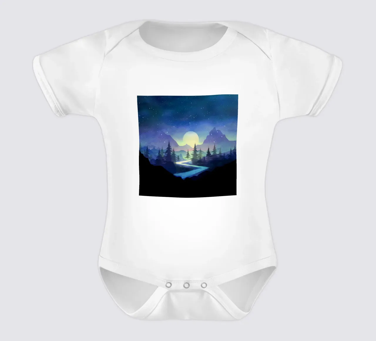 Touching the Stars body neonato maniche corte da Nadjaa