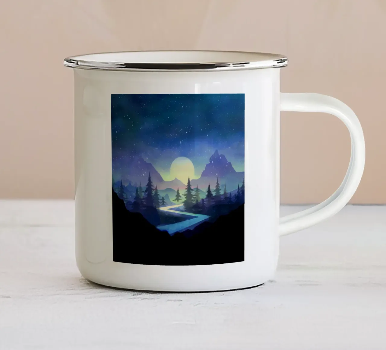 Touching the Stars tazza in smalto da Nadjaa