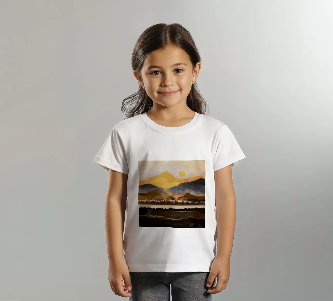 Pure Wilderness at Dusk kids t-shirt by Nadjaa
