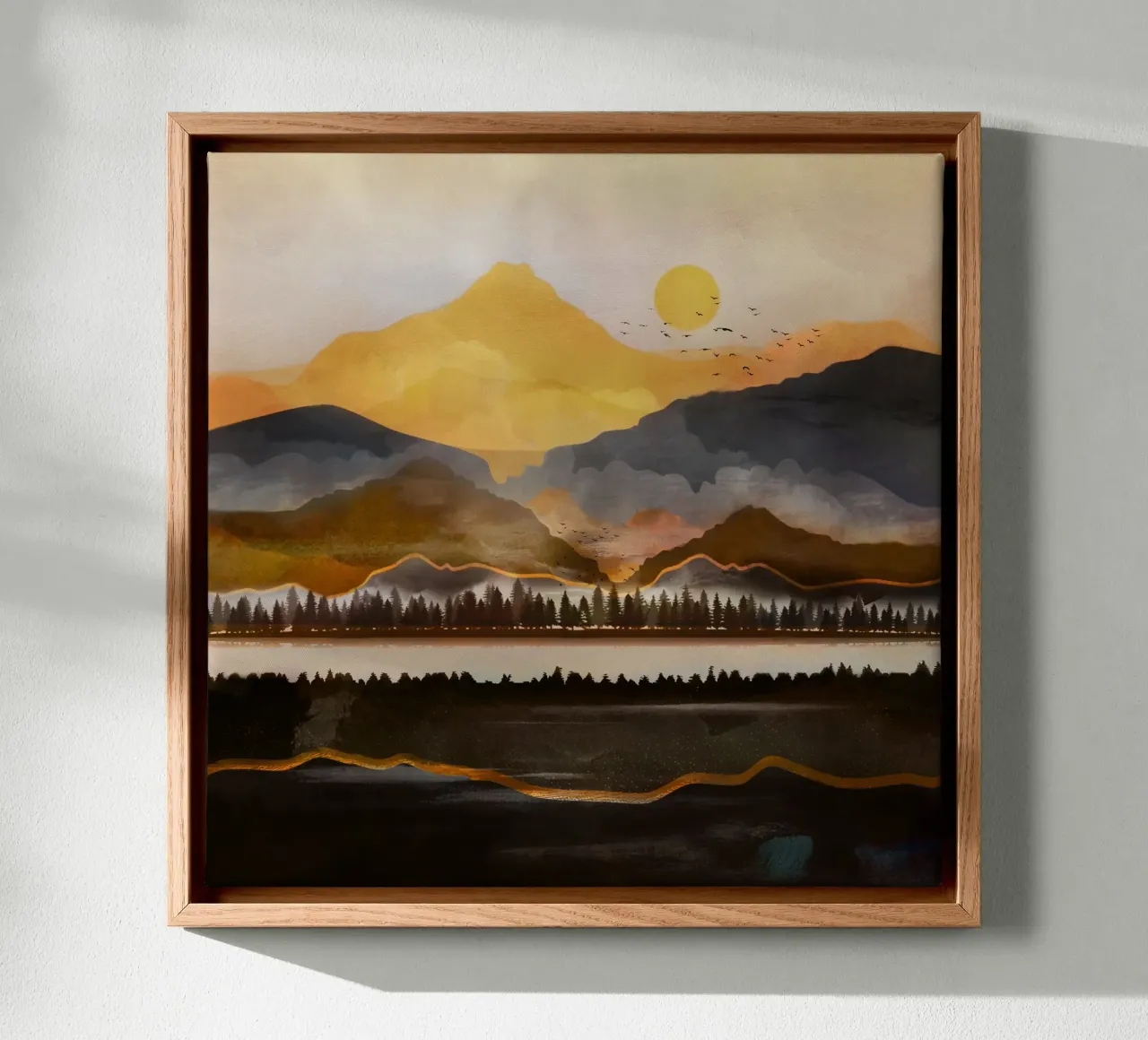Pure Wilderness at Dusk canvas by Nadjaa