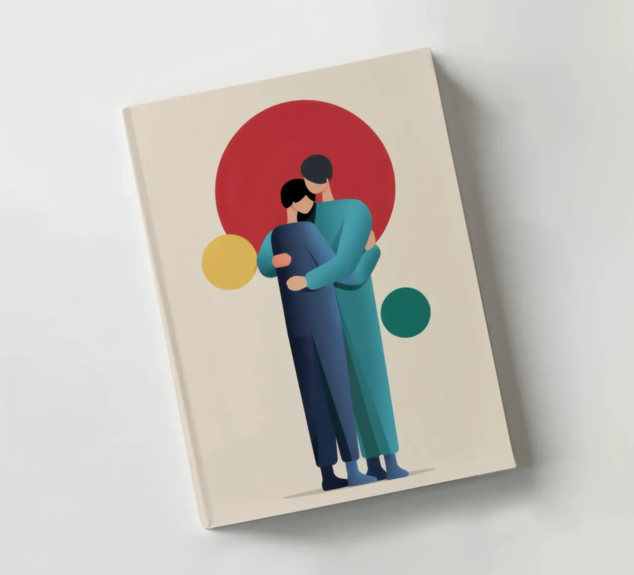 Minimalist Loving Hug notebook by Giant Foxs