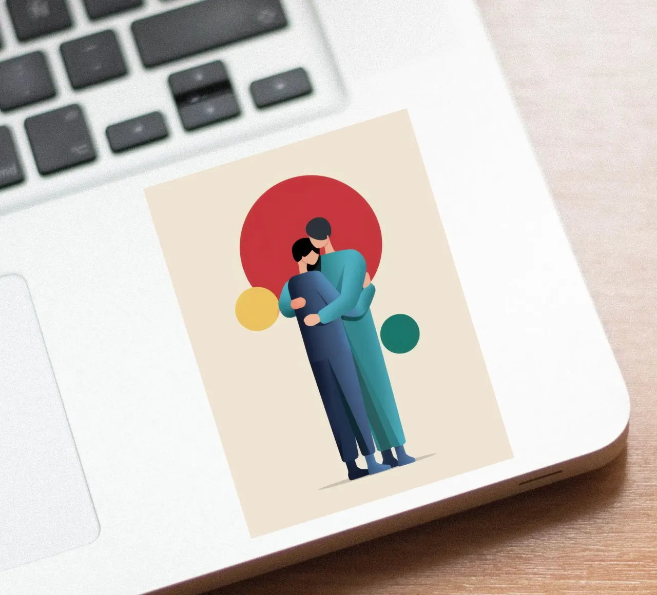 Minimalist Loving Hug sticker by Giant Foxs