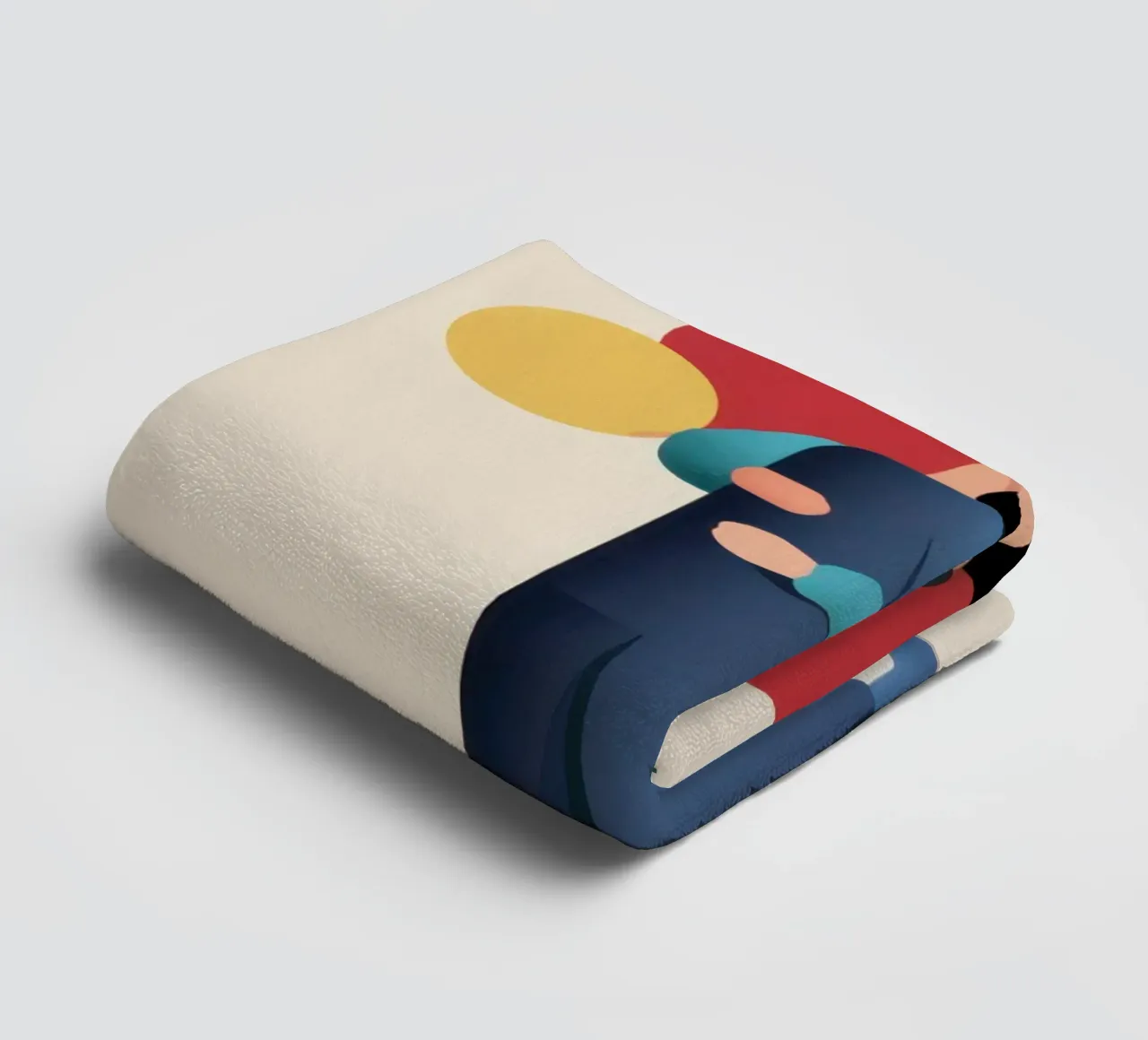 Abbraccio amorevole minimalista asciugamano da bagno da Giant Foxs