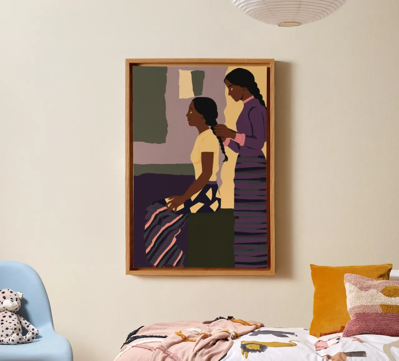 Generational Braid Bond canvas with Floater frame by Monuments Fire