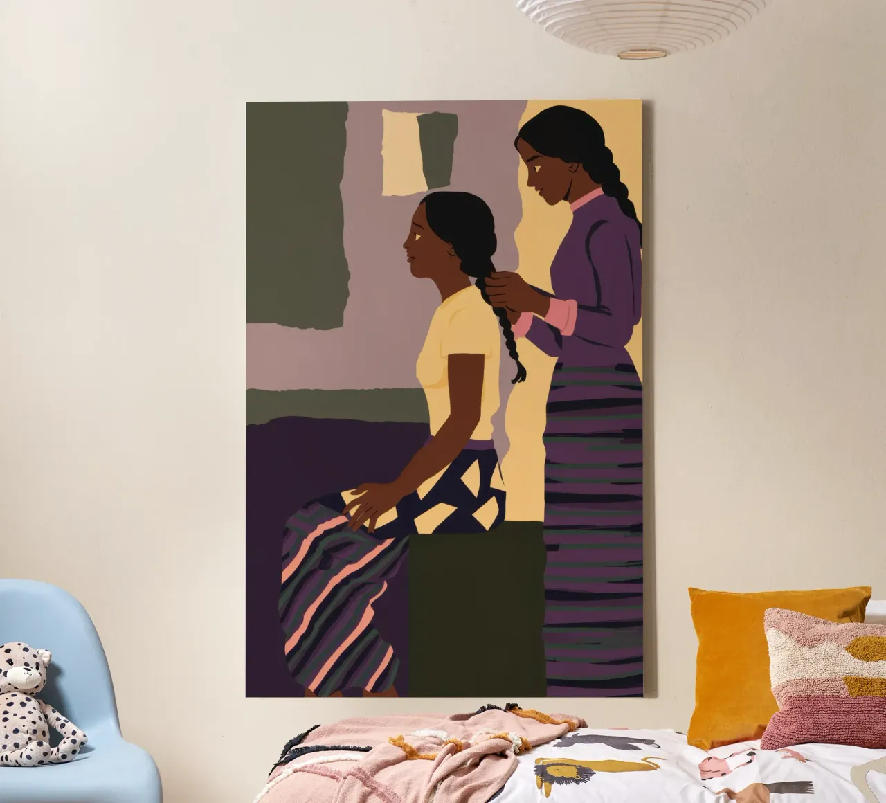 Generational Braid Bond canvas with Floater frame by Monuments Fire