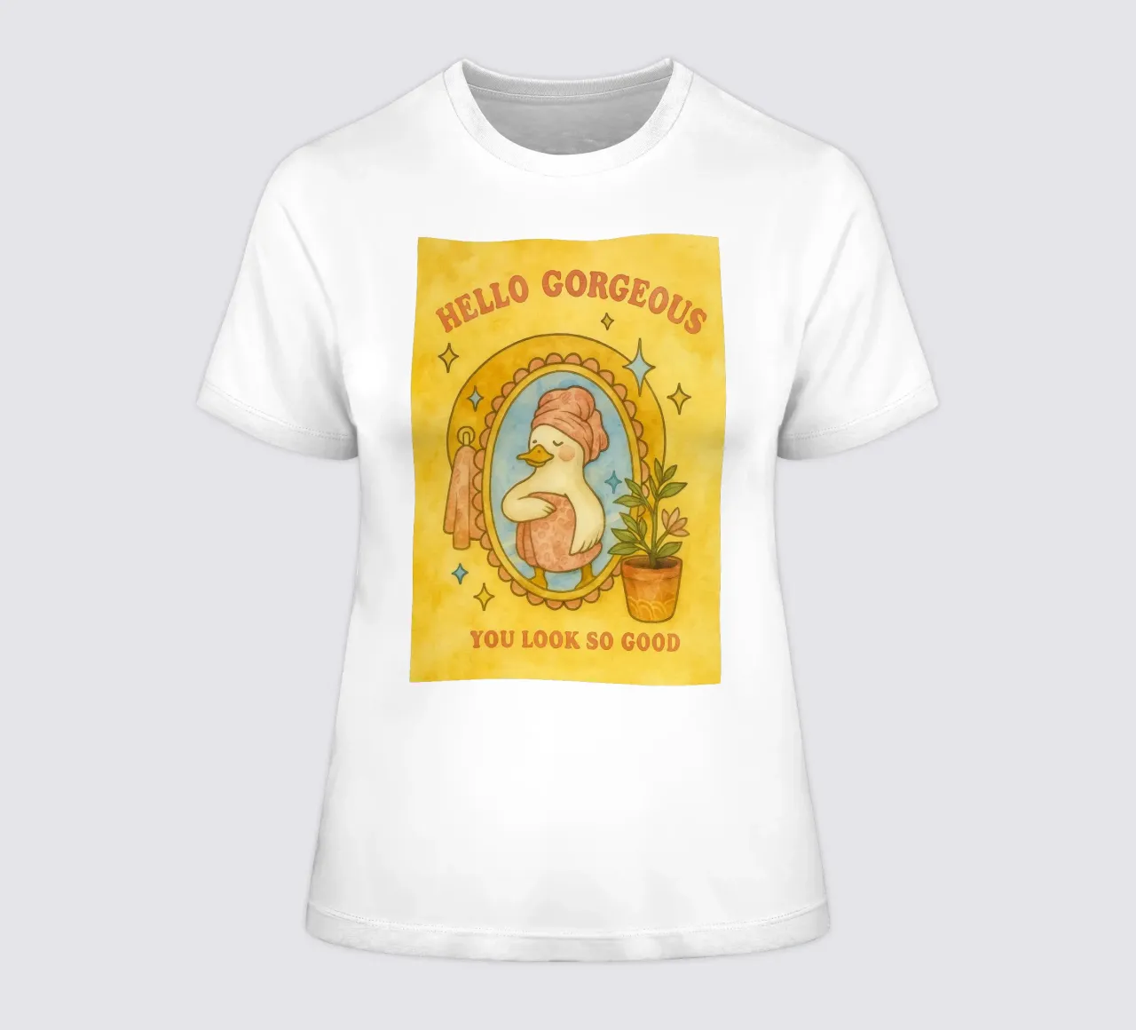 Funny Duck ciao splendida t-shirt da donna da Mirage