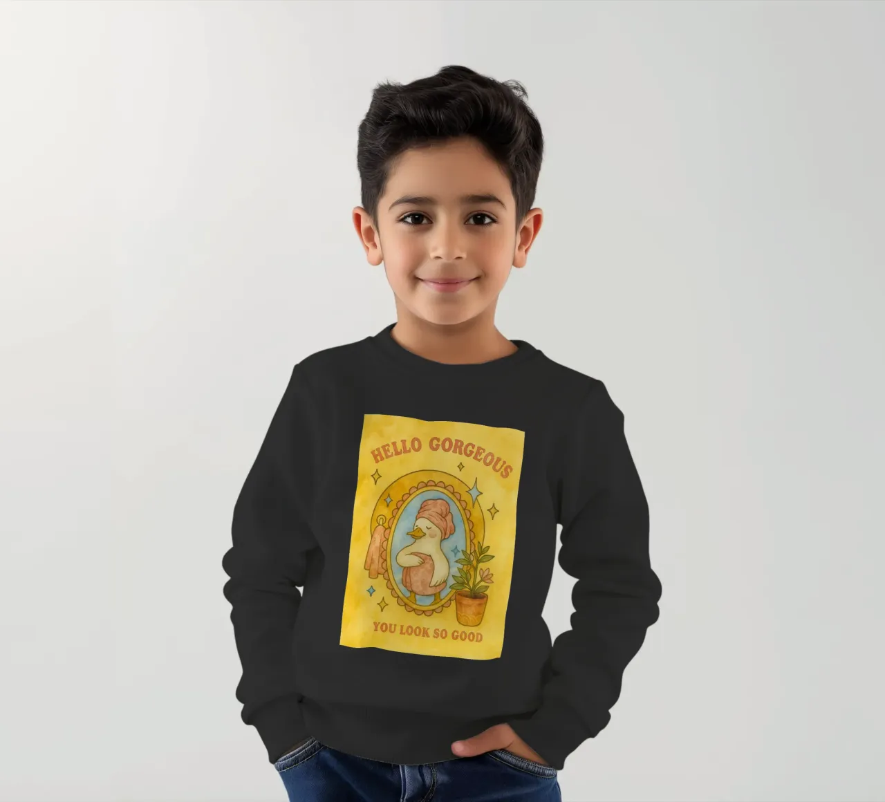 Funny Duck ciao splendida felpa bambino da Mirage