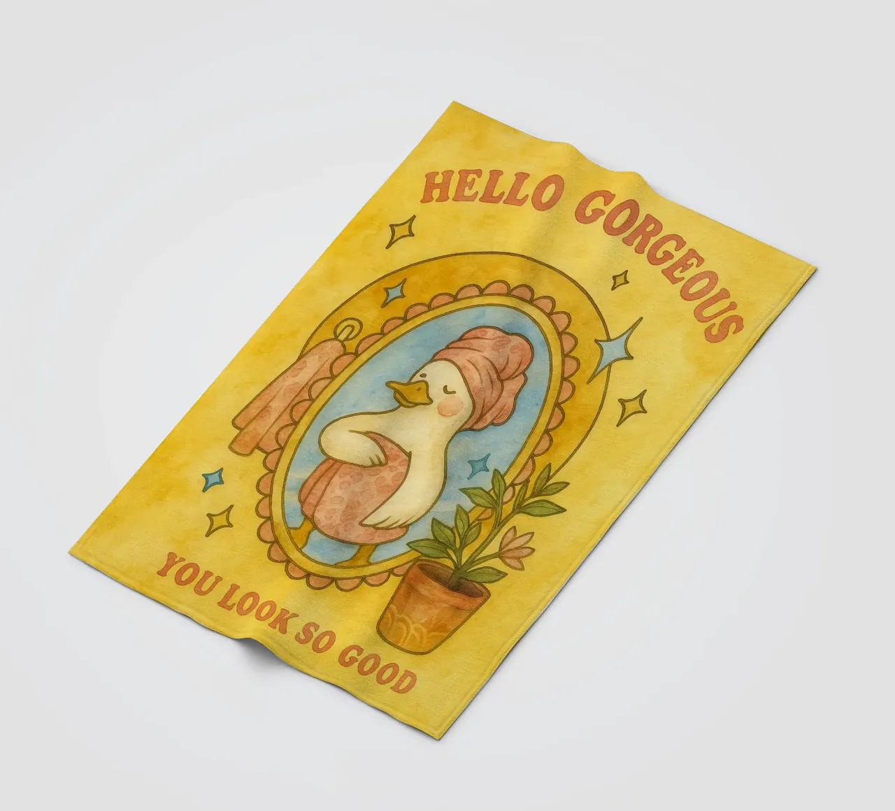 Funny Duck ciao splendida coperta in pile da Mirage