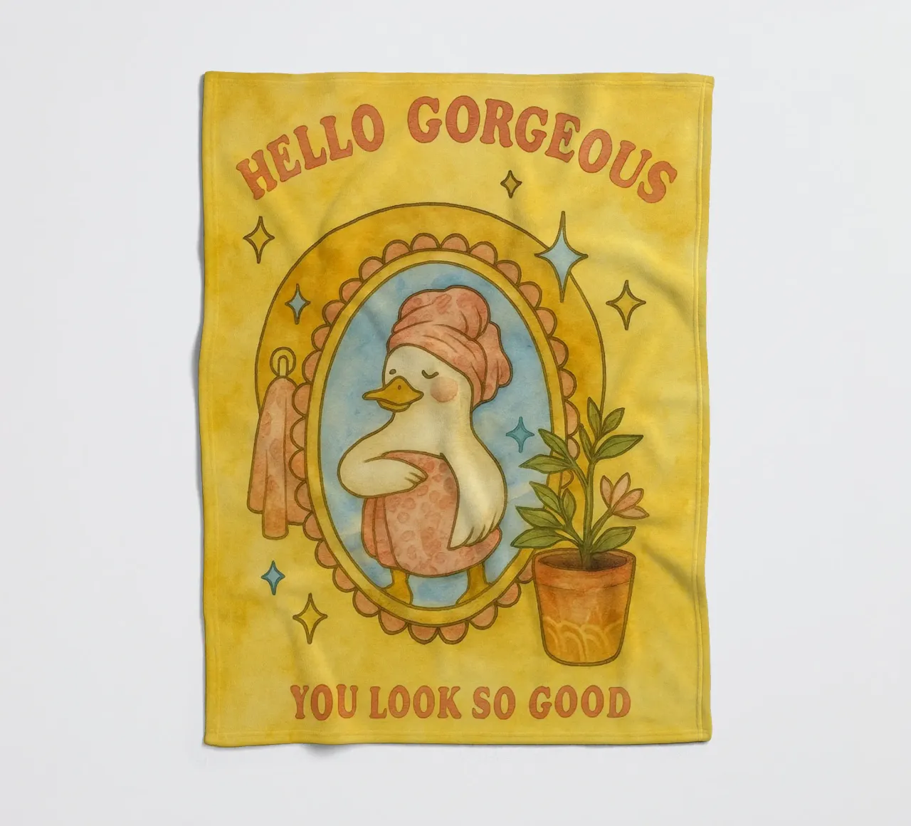 Funny Duck ciao splendida coperta in pile da Mirage