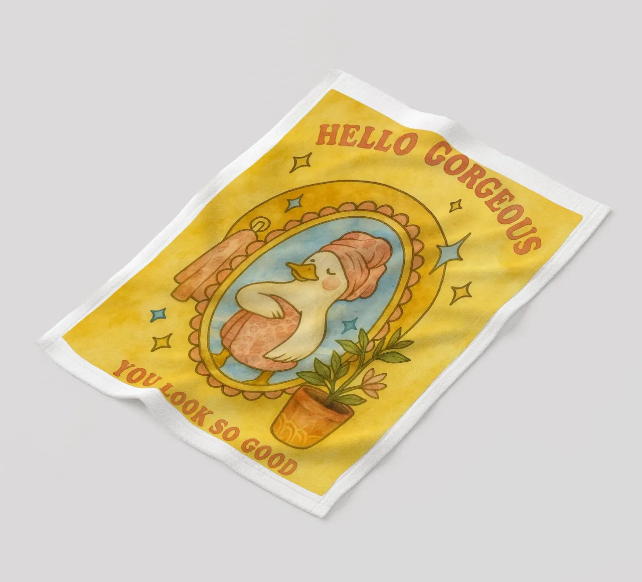 Funny Duck ciao splendida coperta in pile da Mirage