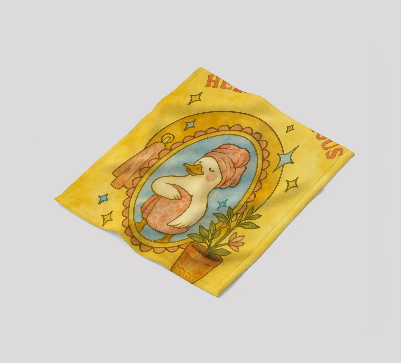 Funny Duck ciao splendida coperta in pile da Mirage