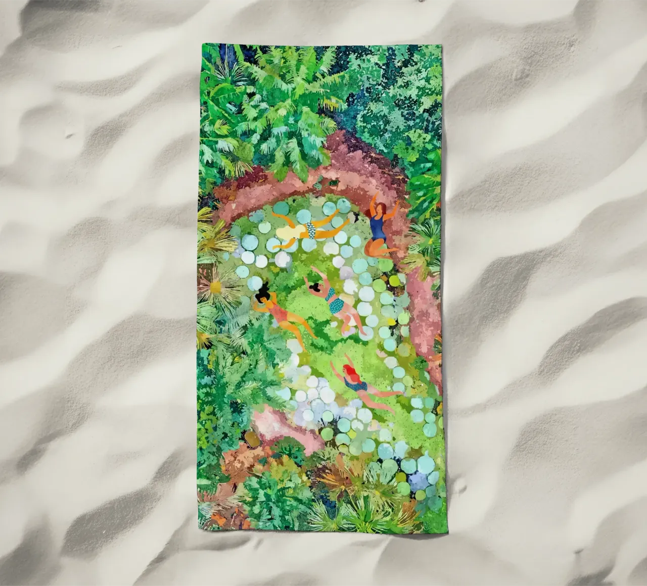 Tropical Vacay beach towel by 83oranges