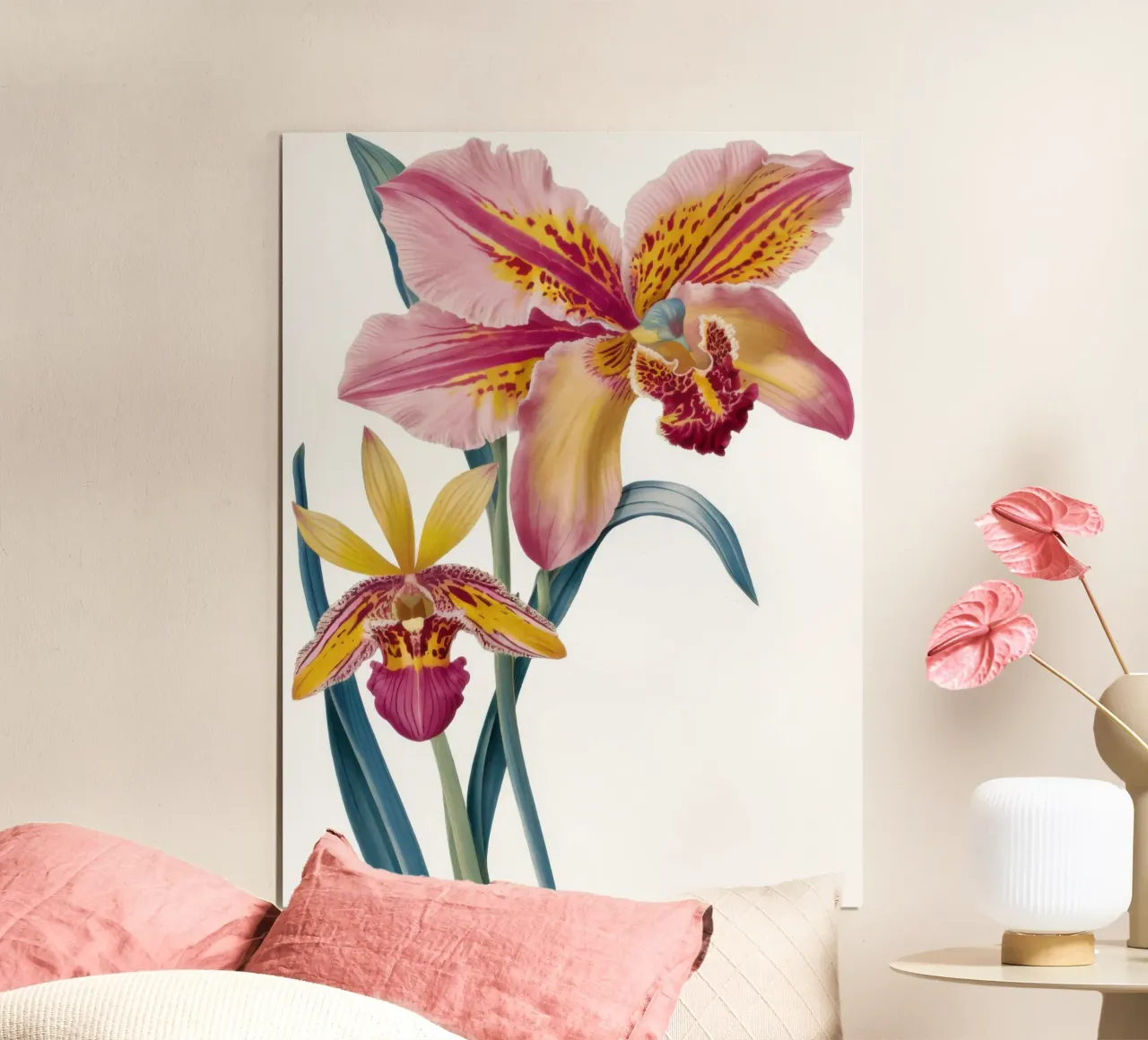 Orquídea botánica Elegance poster de Mythy Brush