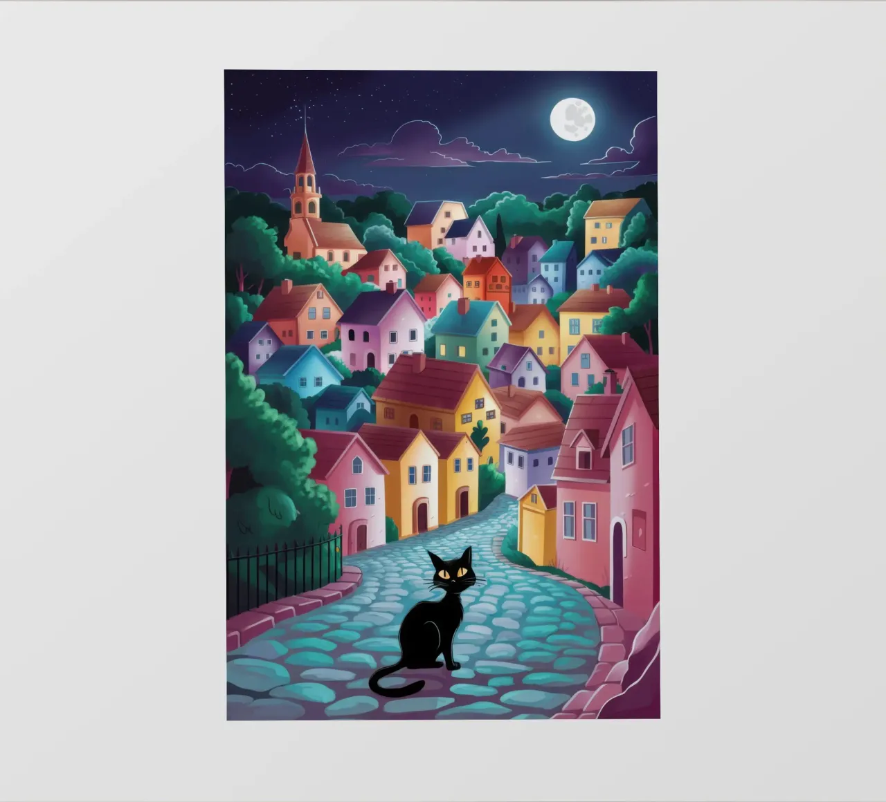 Gatto notturno telo in pvc da Monuments Fire
