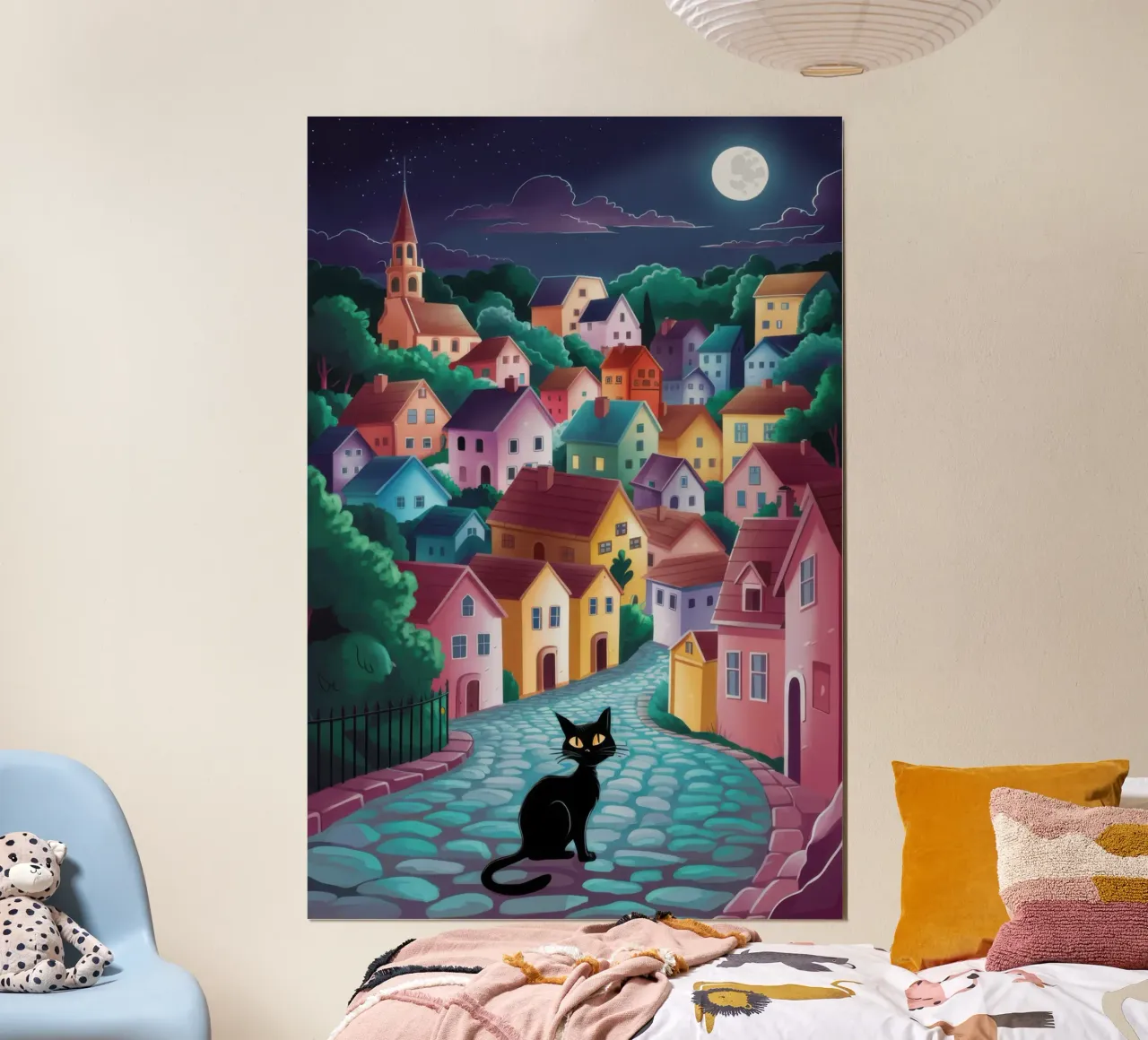 Nocturne Cobblestone Cat hahnemühle by Monuments Fire
