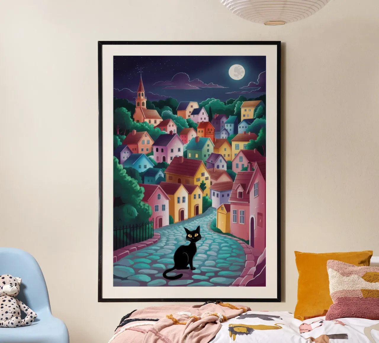 Nocturne Cobblestone Cat hahnemühle by Monuments Fire