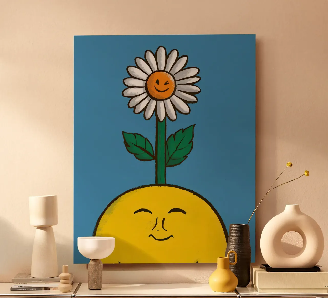 Sorriso solare a margherita alluminio dibond da Rain Balance