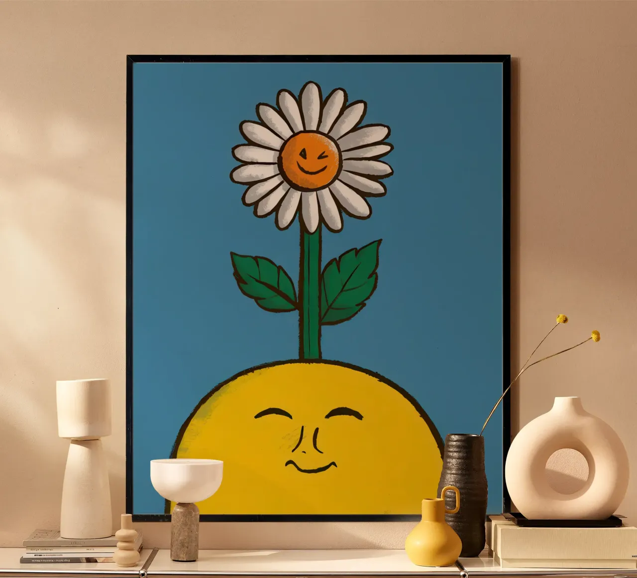 Sorriso solare a margherita carta hahnemühle da Rain Balance
