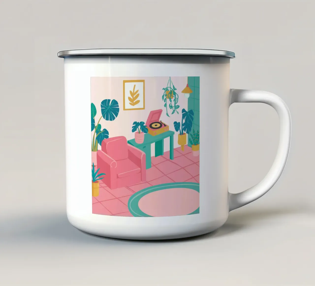 Camera vinilica Roseate tazza in smalto da Reds Jays