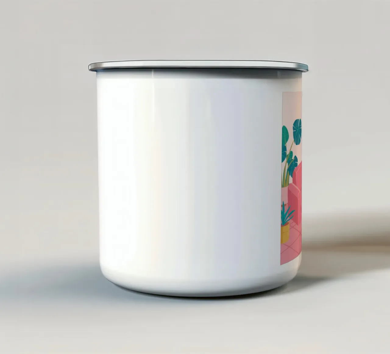 Camera vinilica Roseate tazza in smalto da Reds Jays