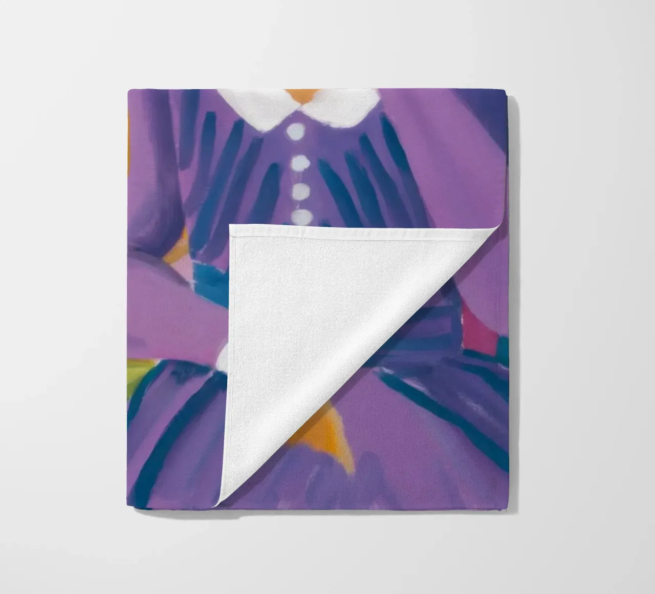 La signora in viola telo mare da Ink Pulse