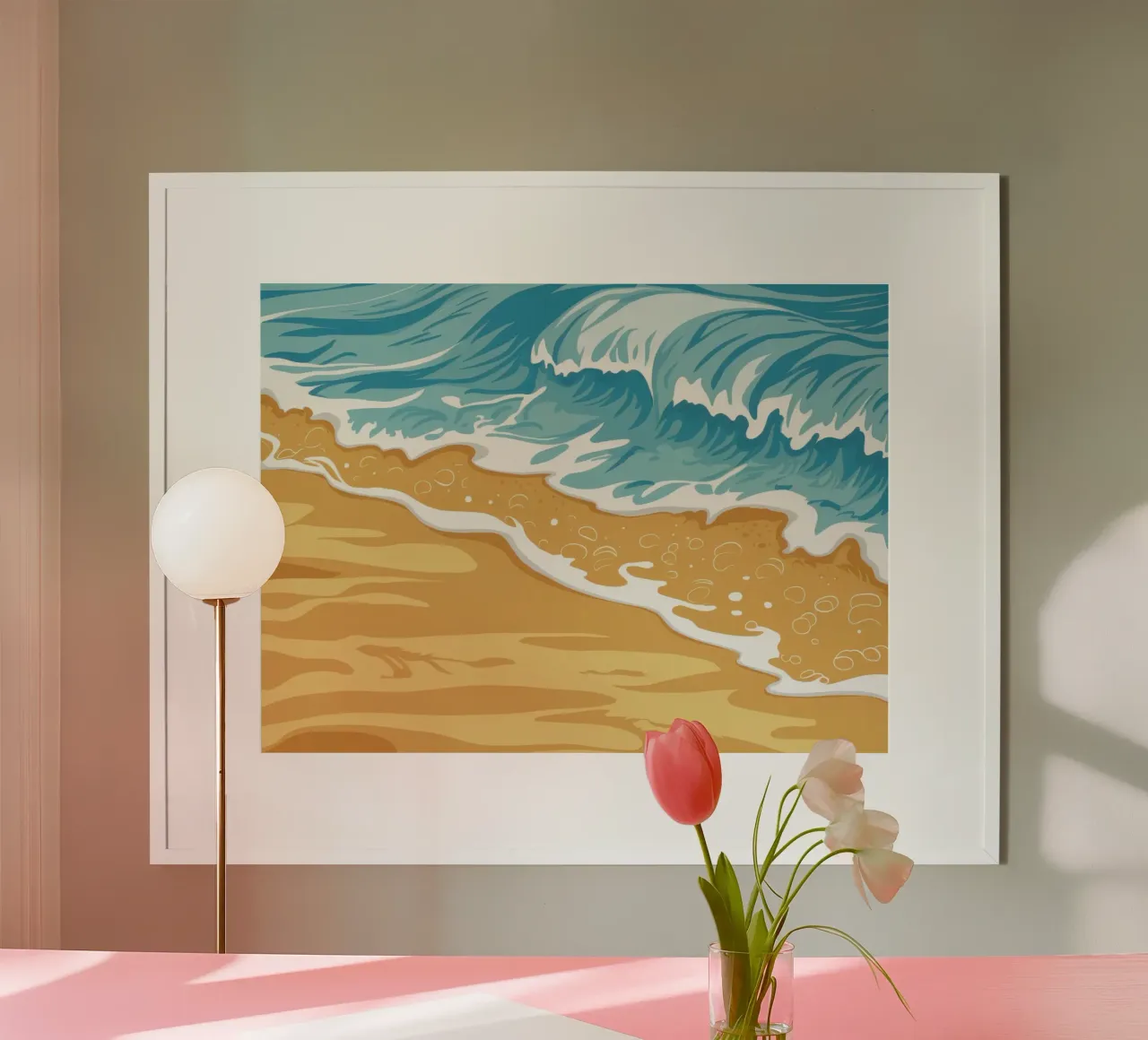 Golden Shore Serenity carta hahnemühle da Giant Foxs