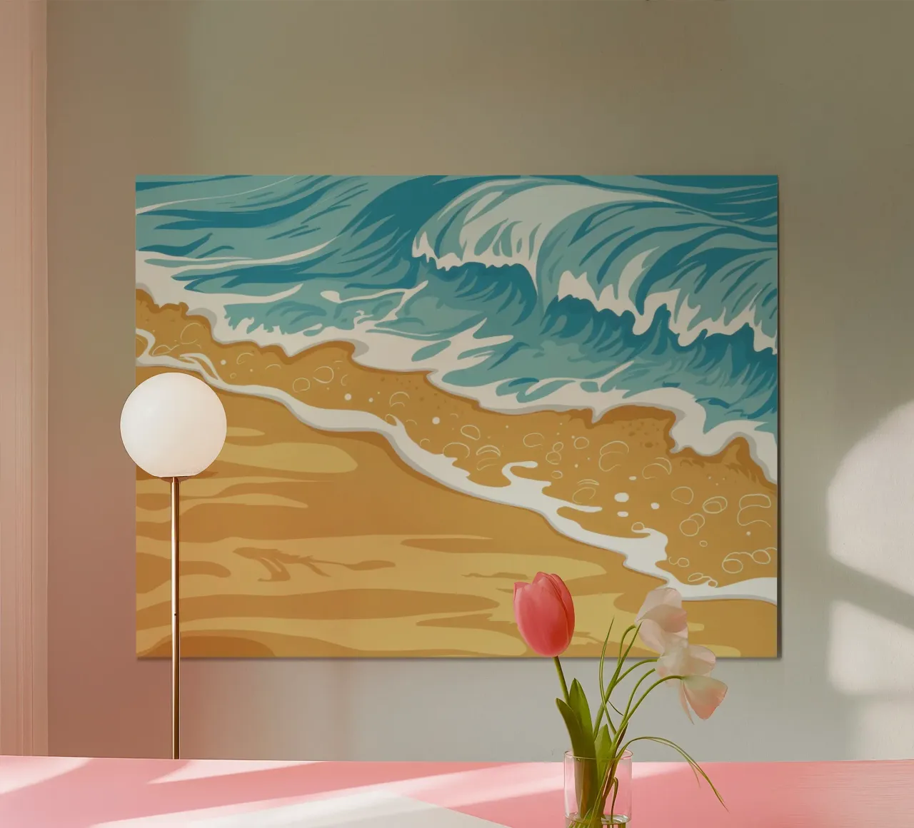 Golden Shore Serenity carta hahnemühle da Giant Foxs