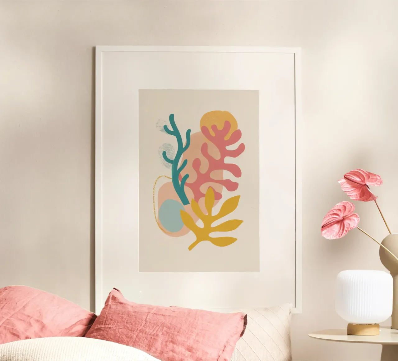 Maraoui Coral Calm carta hahnemühle da Dream Gesso