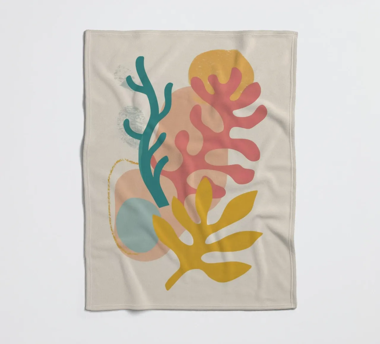 Maraoui Coral Calm coperta in pile da Dream Gesso