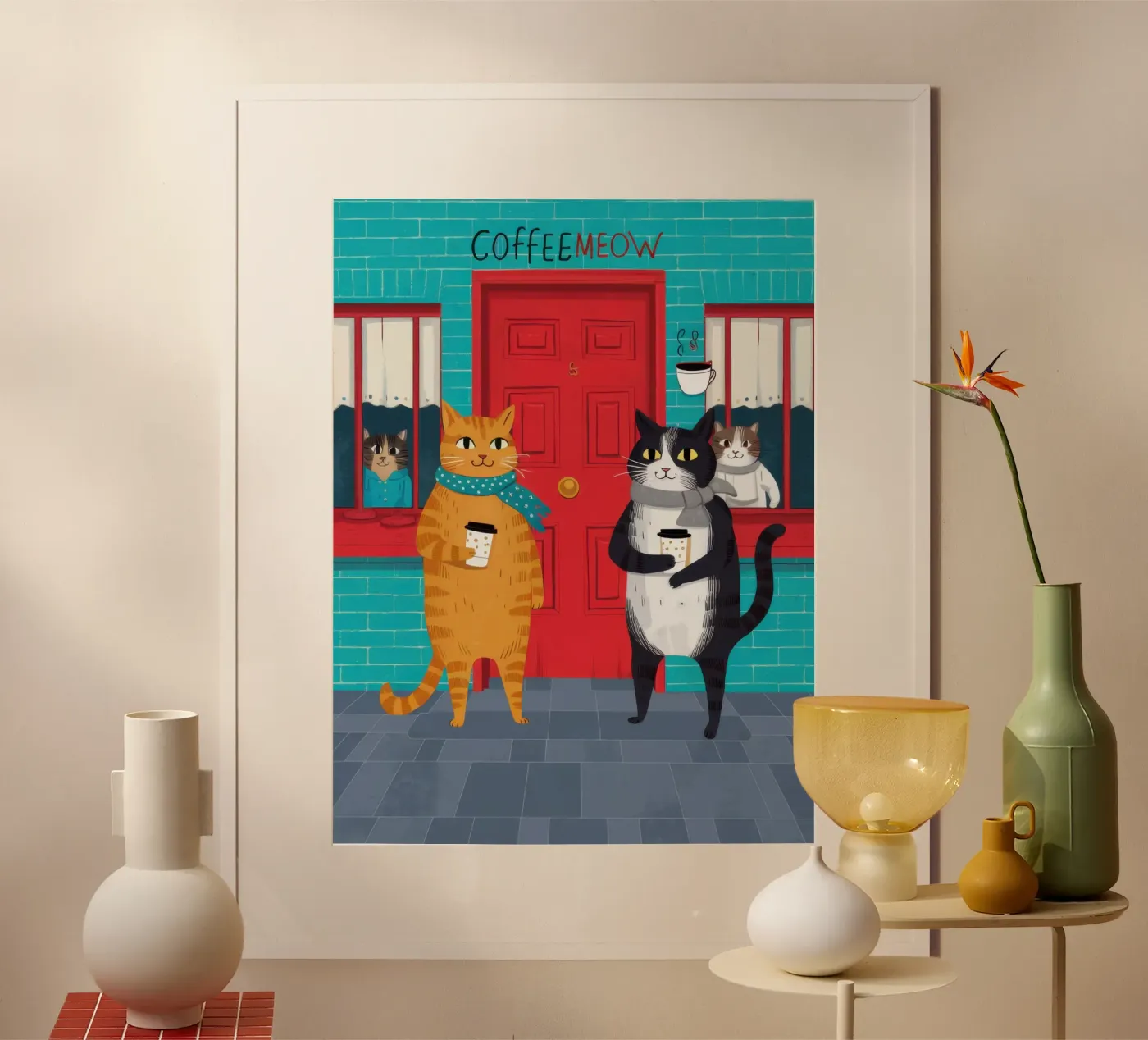 Caffeine Kat Crew poster van Monuments Fire