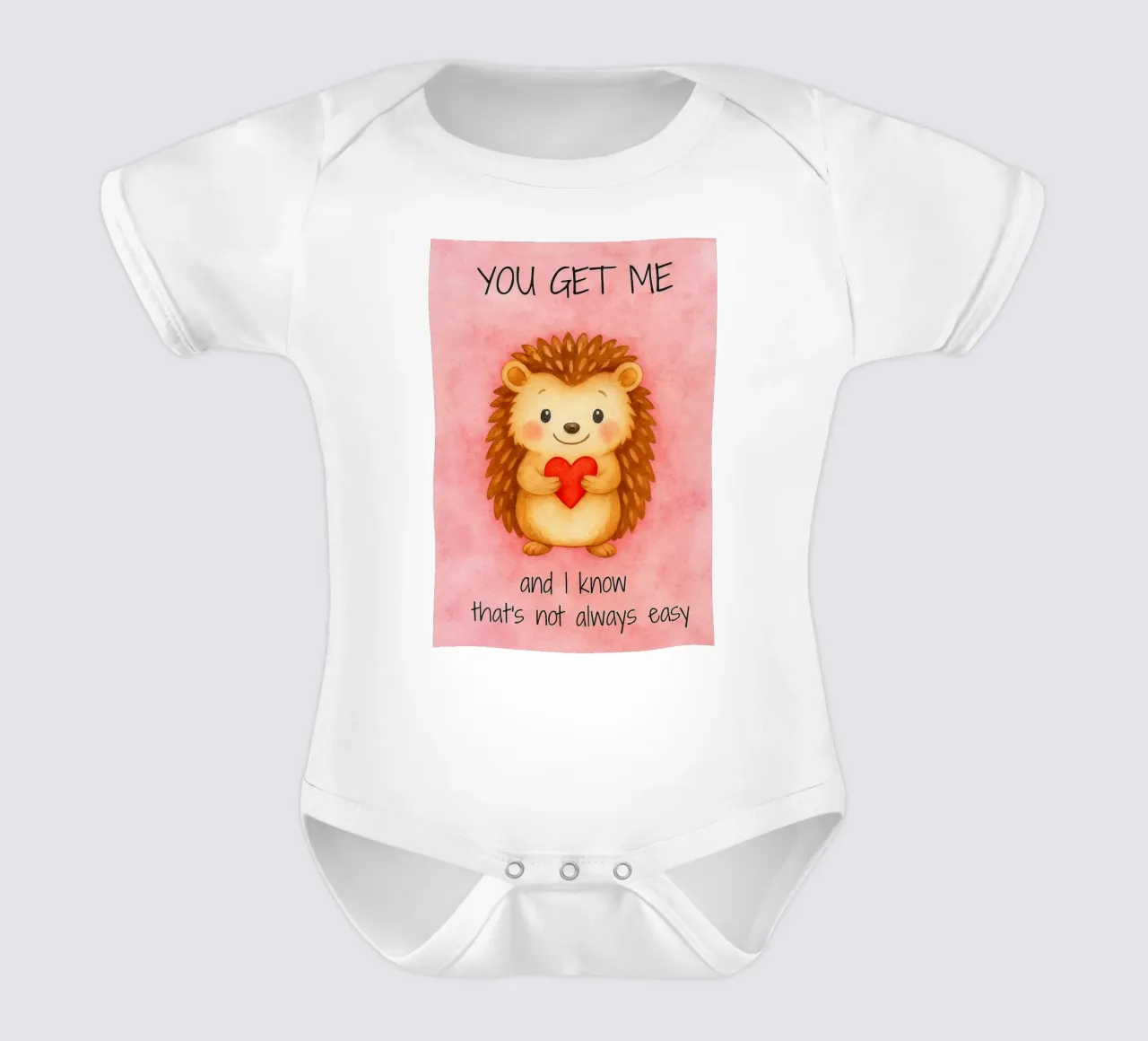 Grappig Hedgehod je snapt me babyrompertje korte mouwen van Mirage
