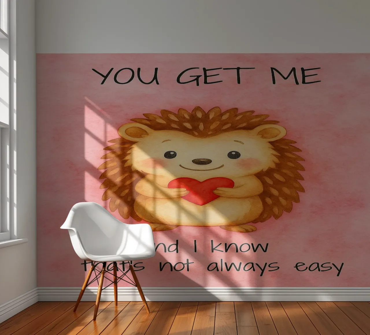 Funny Hedgehod you get me photo wallpaper by Mirage