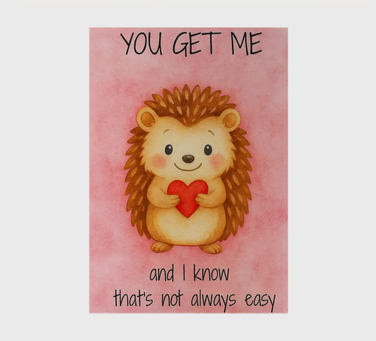 Funny Hedgehod you get me notebook by Mirage