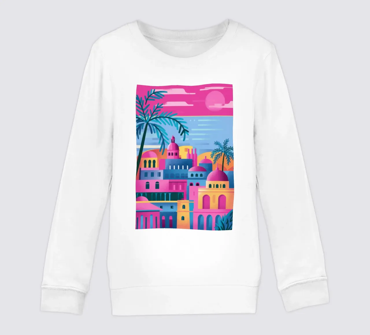 Paesaggio urbano a cupola fucsia felpa bambino da Reds Jays