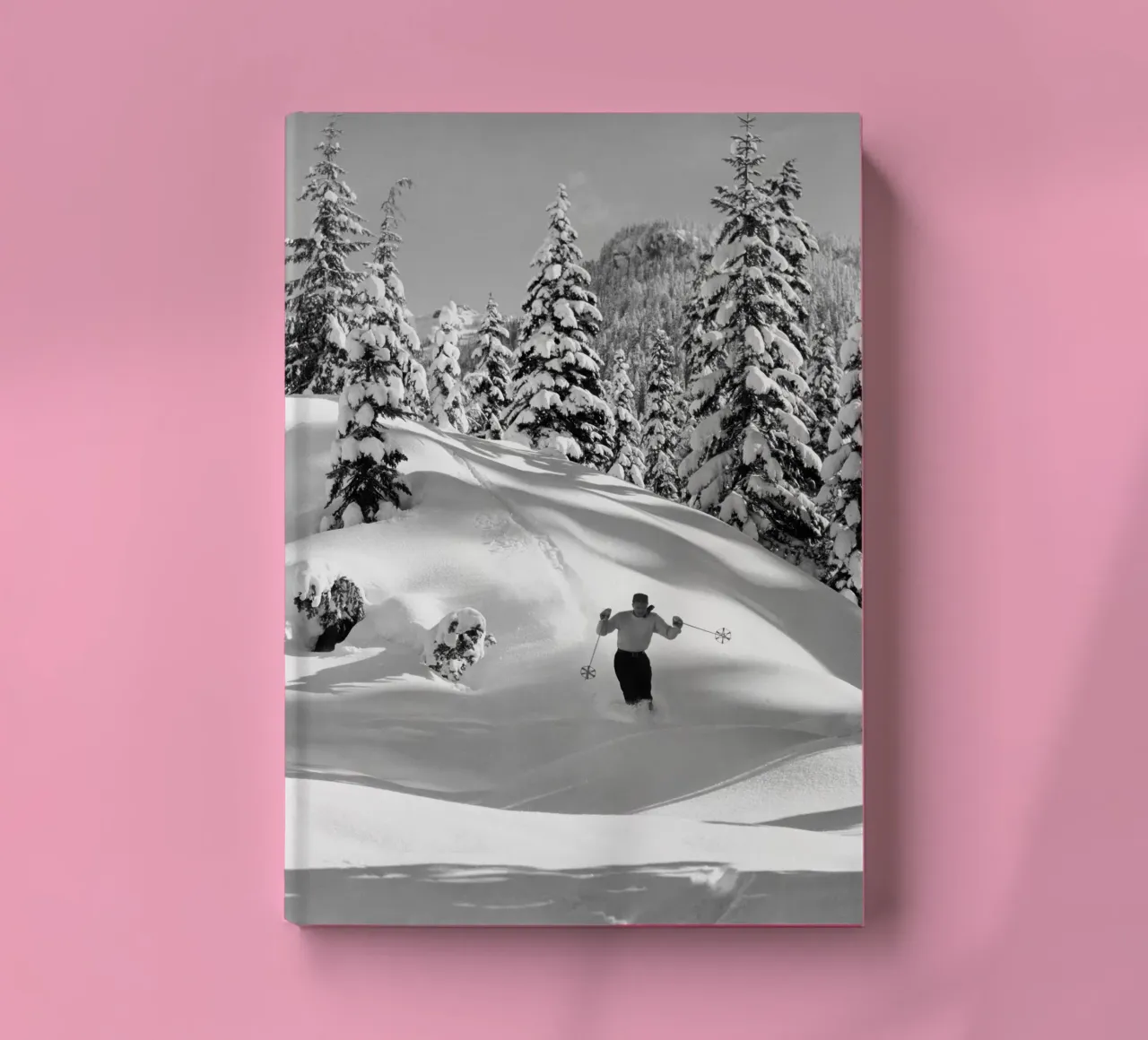 Skier in The Snow notebook by vintgeseyn