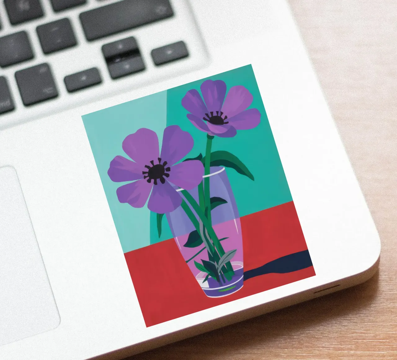 Amethyst Bloom Stillness sticker by Giant Foxs