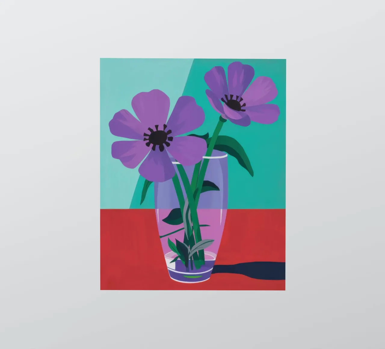 Amethyst Bloom Stillness sticker by Giant Foxs
