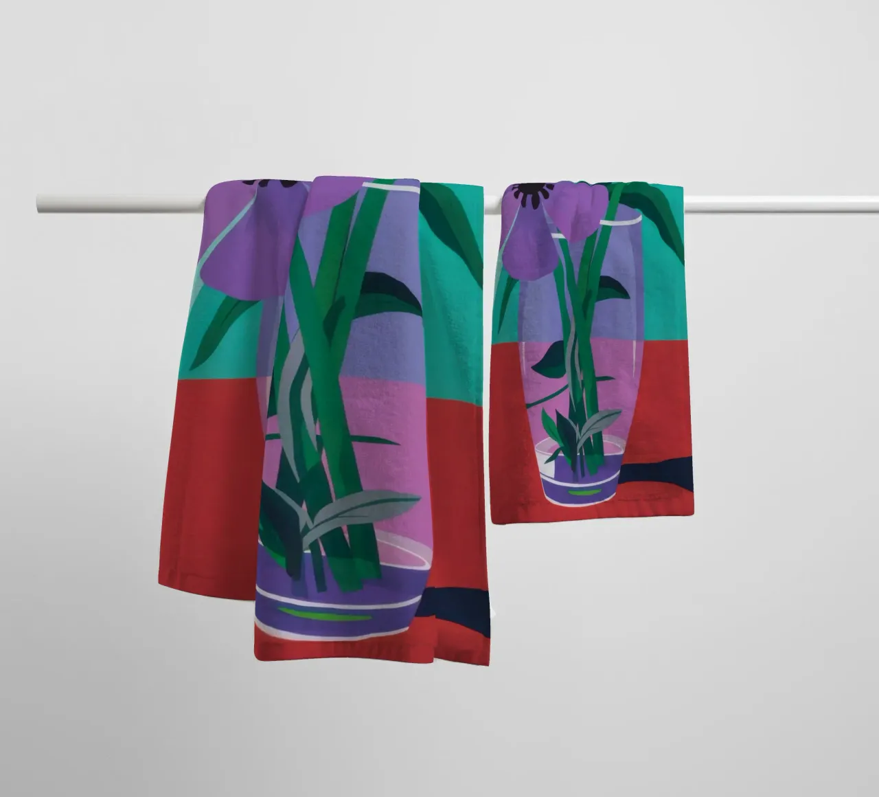 Amethyst Bloom Stillness towel by Giant Foxs