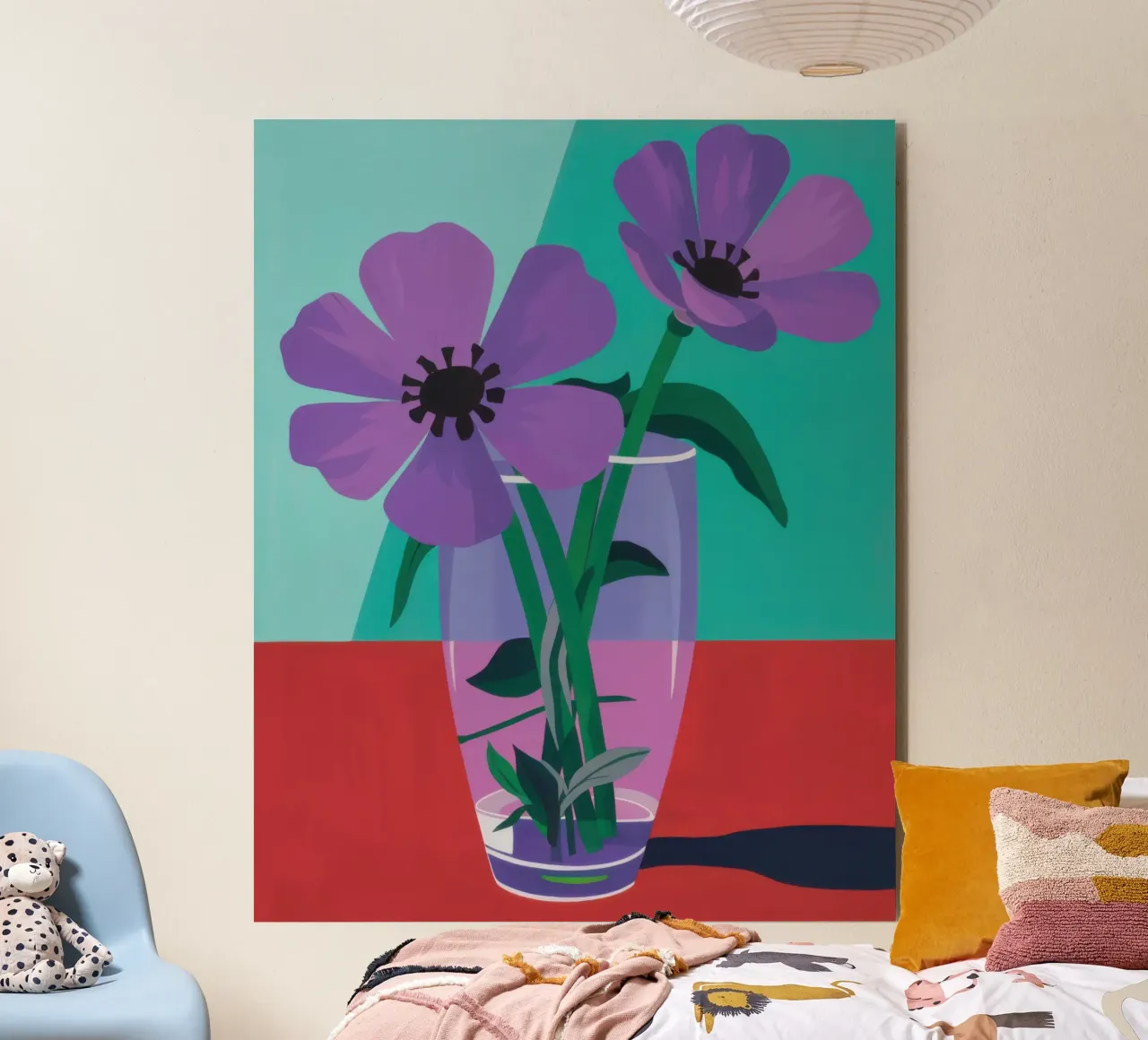 Amethyst Bloom Stillness alu-dibond by Giant Foxs