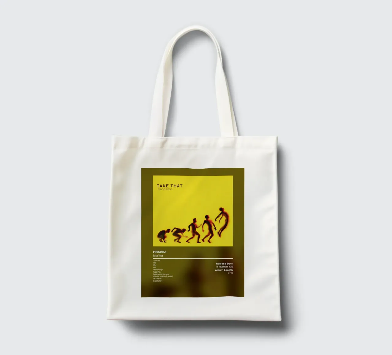 Progress (2010) by Take That borsa in juta da DGUnder