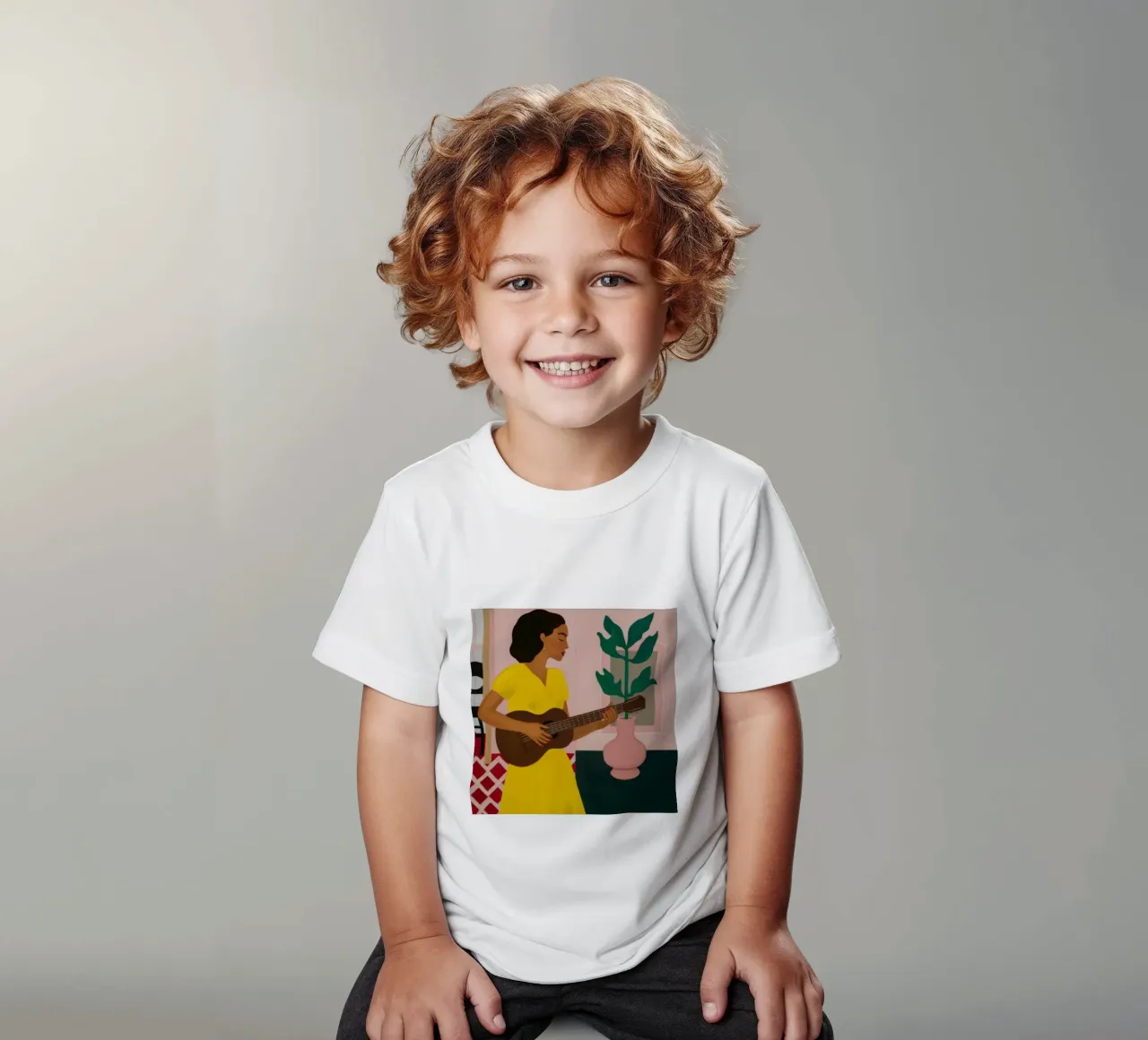 Serenade in Safran Kinder T-Shirt von Dream Gesso