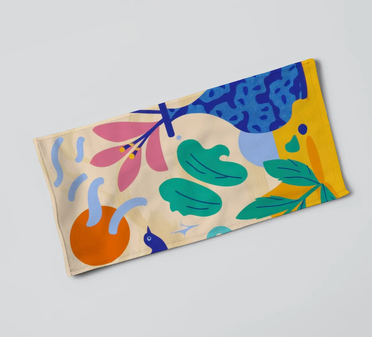 Folklore Floral Vase towel by Mythy Brush