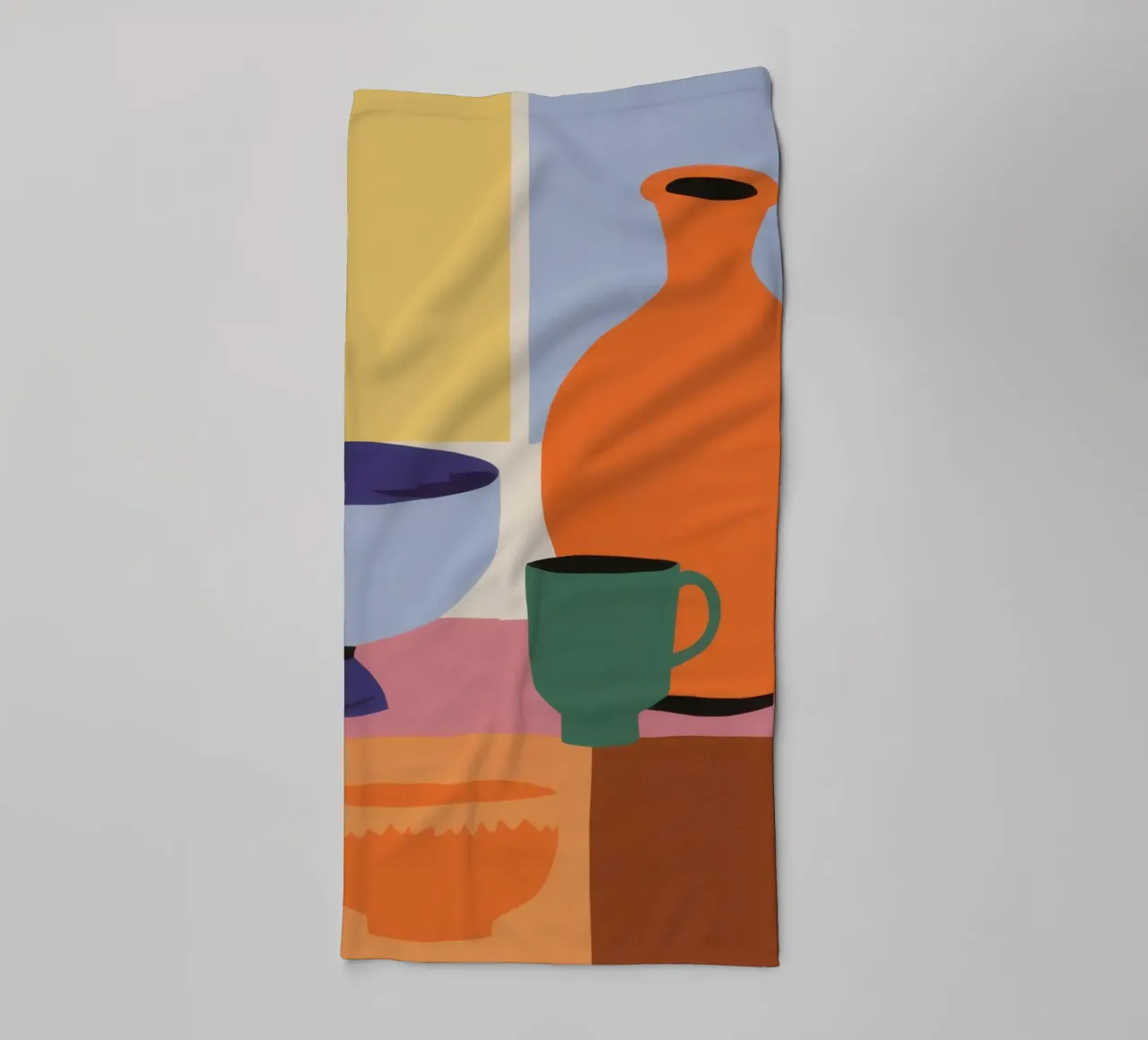 Terracotta Vase Tableau towel by Giant Foxs