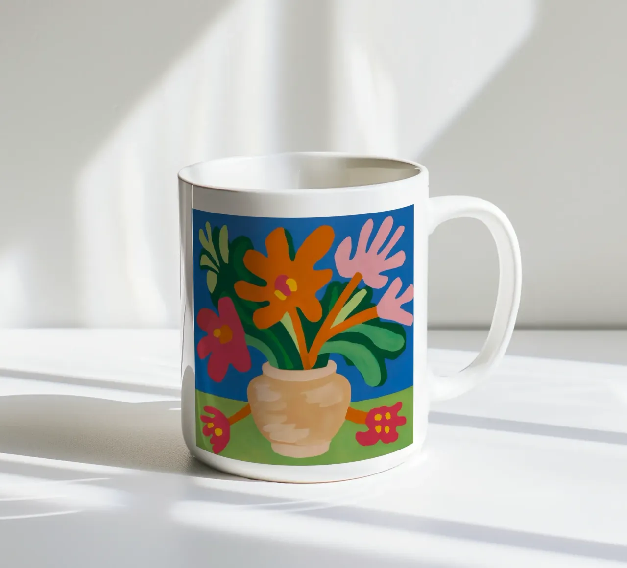 Terracotta Flora Burst tazza in ceramica da Rain Balance