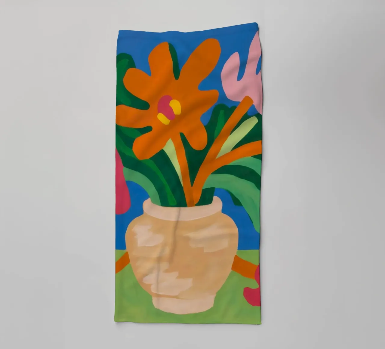 Earthenware Flora Burst towel by Rain Balance
