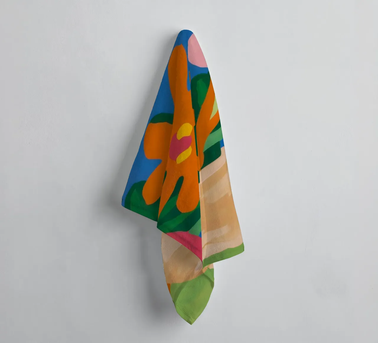 Earthenware Flora Burst towel by Rain Balance